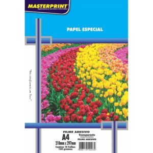 Filme Adesivo Inkjet A4 150G Transparente - Imagem 1