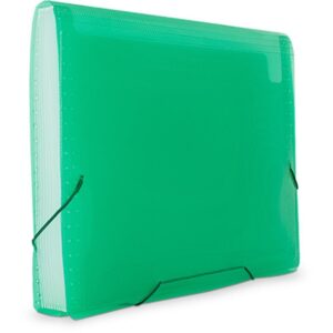 Pasta Sanfonada Plastica A4 12 Divisoes Verde - Imagem 1