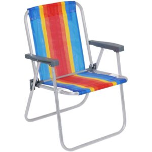 Cadeira P/Piscina/Praia Alta de Aluminio 54X54X70 - Imagem 5