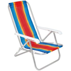 Cadeira P/Piscina/Praia Reclinavel 4POSIÇOES 73X54X84 - Imagem 4