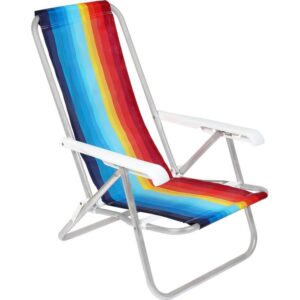 Cadeira P/Piscina/Praia Reclinavel 4POSIÇOES 73X54X84 - Imagem 6