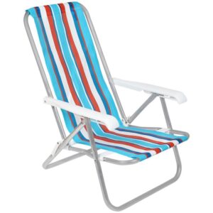 Cadeira P/Piscina/Praia Reclinavel 4POSIÇOES 73X54X84 - Imagem 8
