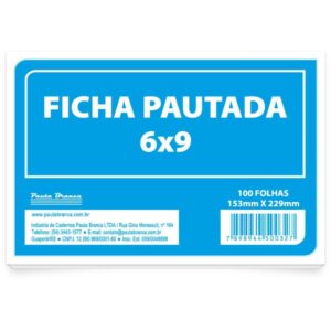 Ficha Pautada 6X9 22,8X15,2CM 100FLS. - Imagem 1