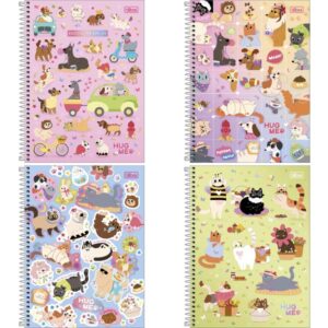 Caderno 01X1 Capa Dura Hug Me 80FLS. - Imagem 1