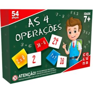 Brinquedo Pedagogico as 4 Operacoes 54 Peças - Imagem 1