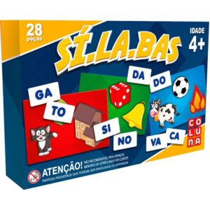 Brinquedo Pedagogico Silabas 28 Pecas - Imagem 1