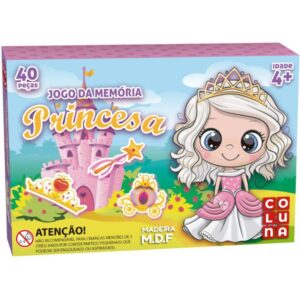 Jogo da Memoria em Madeira Princesas 40 Pecas - Imagem 2