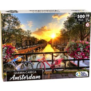 Quebra-Cabeca Cartonado Amsterdam Premium 500PCS - Imagem 1