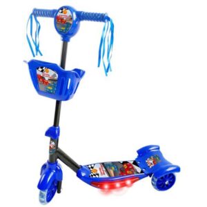 Patinete Azul C/Luz,som e Cesta - Imagem 1
