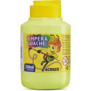 Tinta Guache 250ML Amarelo Limao - Imagem 1