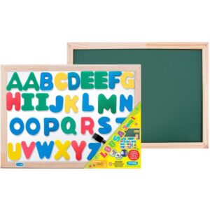 Lousa Infantil 3X1 Abc 5CM 40X30CM Mag.bc/Vd - Imagem 1