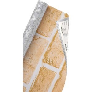 Plastico Adesivo 45CMX10M Fantasia Tijolo 01 0,80 - Imagem 1