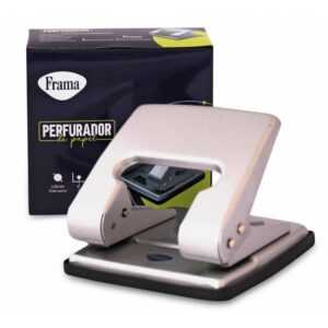 Perfurador de Papel Metal Medio Prata P/20FLS - Imagem 1