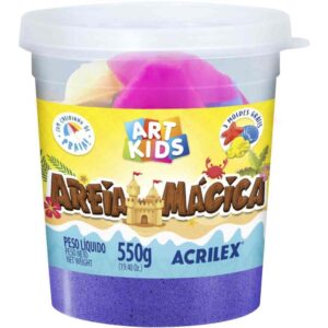 Massa Areia Areia Magica Roxo 550G C/Mold - Imagem 1
