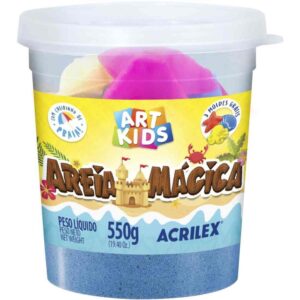 Massa Areia Areia Magica Azul 550G C/Mold - Imagem 1