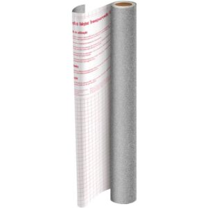 Plastico Adesivo 45CMX10M Gliter Prata PP 0,10 - Imagem 1
