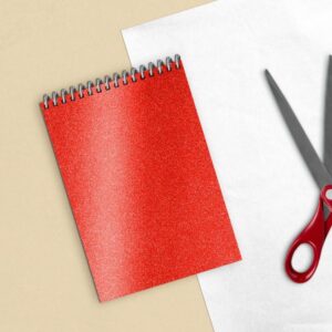 Plastico Adesivo 45CMX10M Gliter Vermelho PP 0,10 - Imagem 2