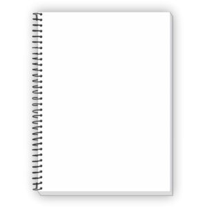 Caderno Espiral 1/4 Capa Dura Neutro Preto 200FLS. S/Pauta - Imagem 2