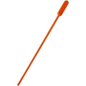 Lacre para Malote Laranja Escada PP 23CM. - Imagem 1