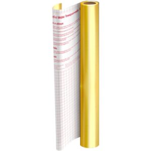 Plastico Adesivo 45CMX10M Metalico Dourado PP 0,08 - Imagem 1