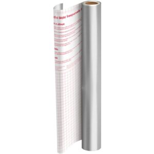 Plastico Adesivo 45CMX10M Metalico Prata PP 0,08 - Imagem 1