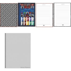 Caderno 01X1 Capa Dura Spider-Man Game 80FLS. - Imagem 2
