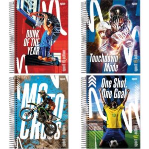 Caderno 15X1 Capa Dura Sport 240FLS. - Imagem 1