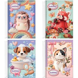 Caderno Espiral 1/4 Capa Dura Sweetness 80FLS. - Imagem 1