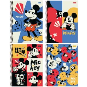 Caderno 01X1 Capa Dura Mickey 80F - Imagem 1