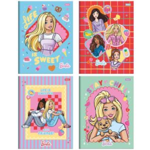 Caderno Brochurao Capa Dura Barbie 80FLS. - Imagem 1