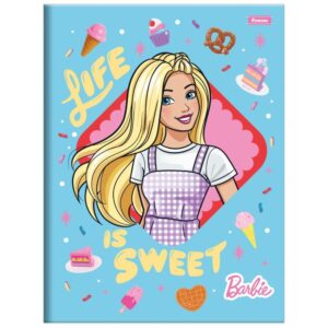 Caderno Brochurao Capa Dura Barbie 80FLS. - Imagem 2