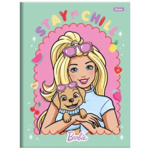 Caderno Brochurao Capa Dura Barbie 80FLS. - Imagem 4