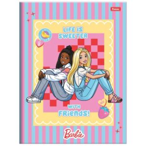 Caderno Brochurao Capa Dura Barbie 80FLS. - Imagem 5