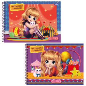 Caderno Desenho Univ Capa Dura Judy 80FLS. - Imagem 1