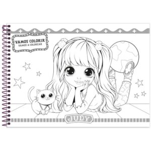Caderno Desenho Univ Capa Dura Judy 80FLS. - Imagem 5
