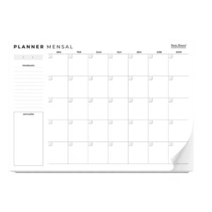 Agenda/Planner Permanente Mensal de Mesa 20FLS. - Imagem 2