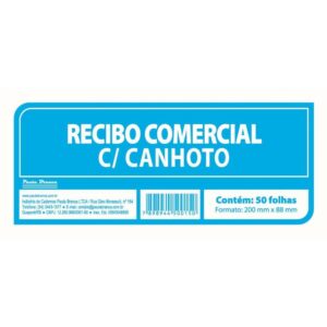 Impresso Recibo Comercial C/Canhoto 50F 200X88 - Imagem 1
