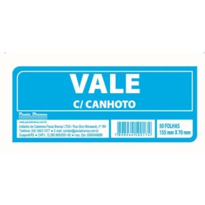 Impresso Vale 50FLS S/Canhoto 104X77MM - Imagem 1
