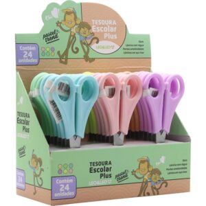 Tesoura Escolar Pastel Trend Plus 6 Cores - Imagem 1