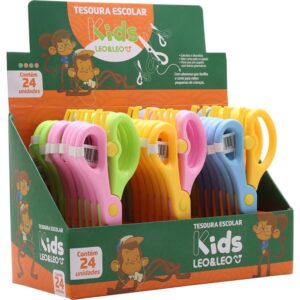 Tesoura Escolar Kids 4 Cores - Imagem 1