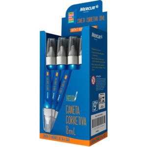 Caneta Corretiva 8ML Azul Ponta Metalica - Imagem 1