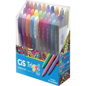 Caneta Gel Cis Trigel 1,0MM 30 Cores - Imagem 1