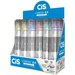 Caneta Marca Texto Cis Lumini Ex 5 Cores - Imagem 1
