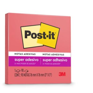 Bloco de Recado Post-It 76X76MM Poppy 90FLS. - Imagem 1