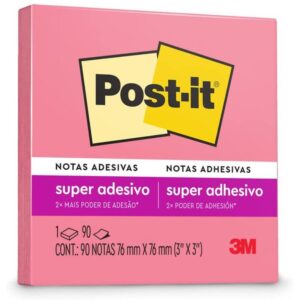 Bloco de Recado Post-It 76X76MM Pink 90FLS. - Imagem 1