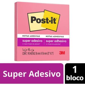 Bloco de Recado Post-It 76X76MM Pink 90FLS. - Imagem 2
