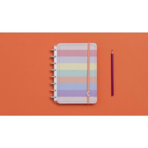 Caderno Inteligente A5 Arco-Iris Pastel 80FLS.155X220 - Imagem 3