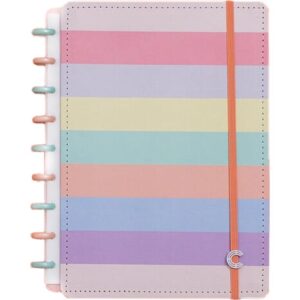 Caderno Inteligente Medio Arco-Iris Pastel 80FLS.190X255 - Imagem 1