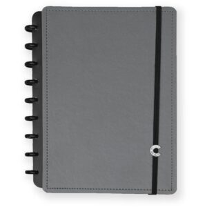 Caderno Inteligente Medio Basic Grey 80FLS. 190X255MM - Imagem 1