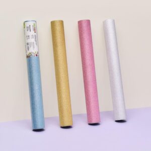 Plastico Adesivo 45CMX10M Brilho Rosa 0,80 - Imagem 2